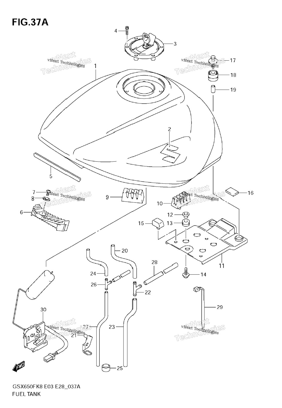 Нажмите для увеличения Fuel Tank (Model K9)
