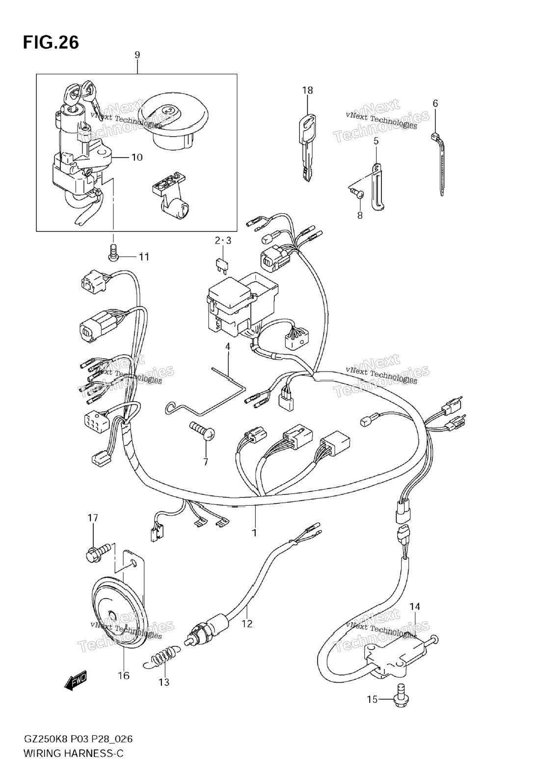 Нажмите для увеличения Wiring Harness