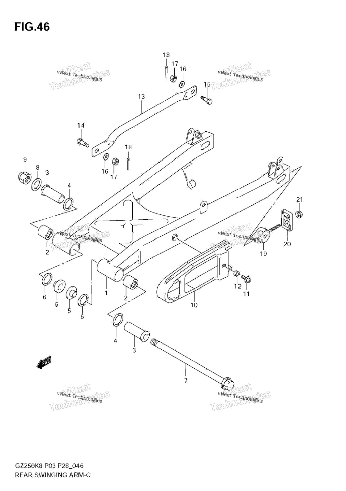 Rear Swinging Arm