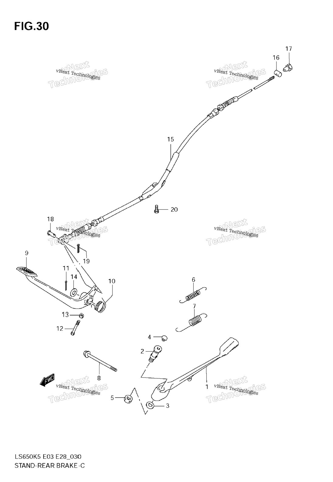 Stand - Rear Brake