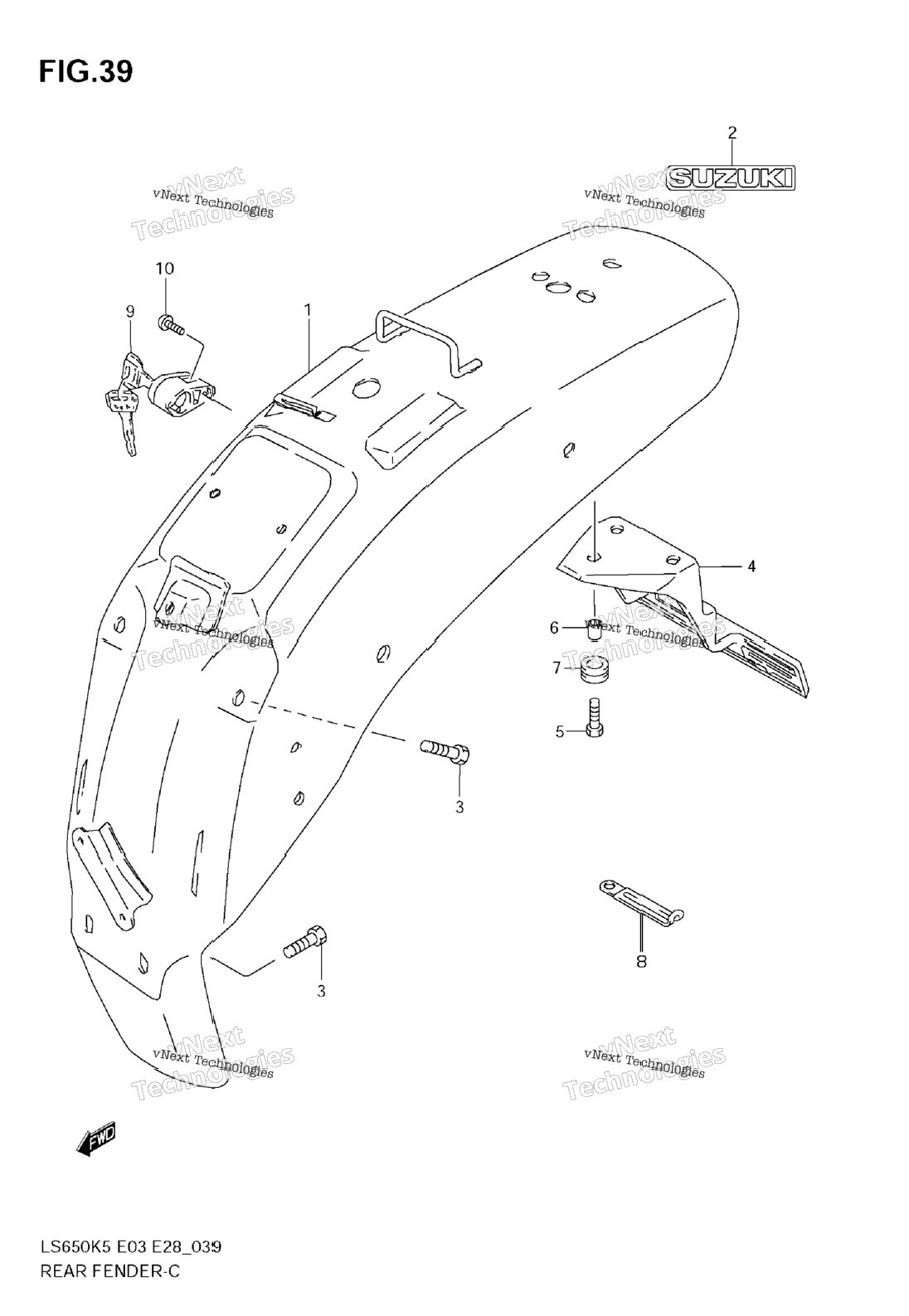 Нажмите для увеличения Rear Fender