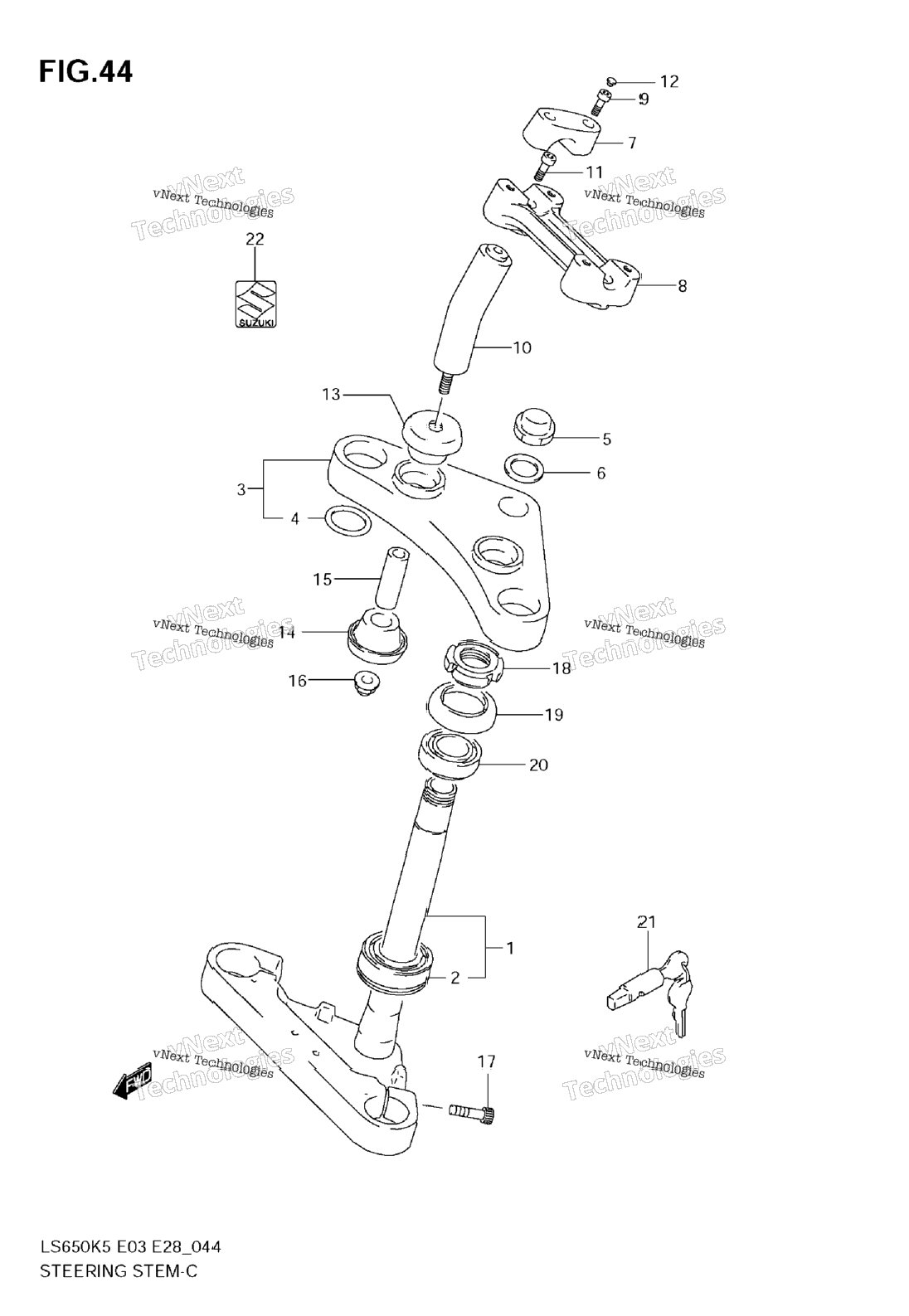 Нажмите для увеличения Steering Stem