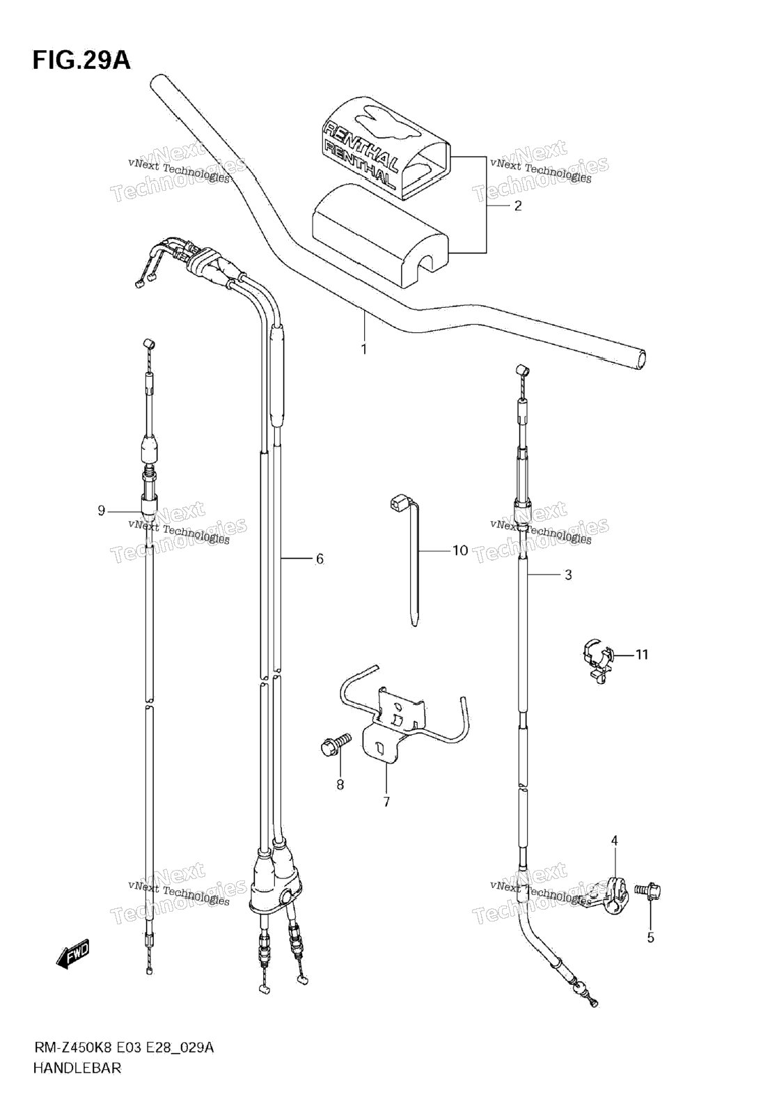Handlebar (Rm-Z450 L1)