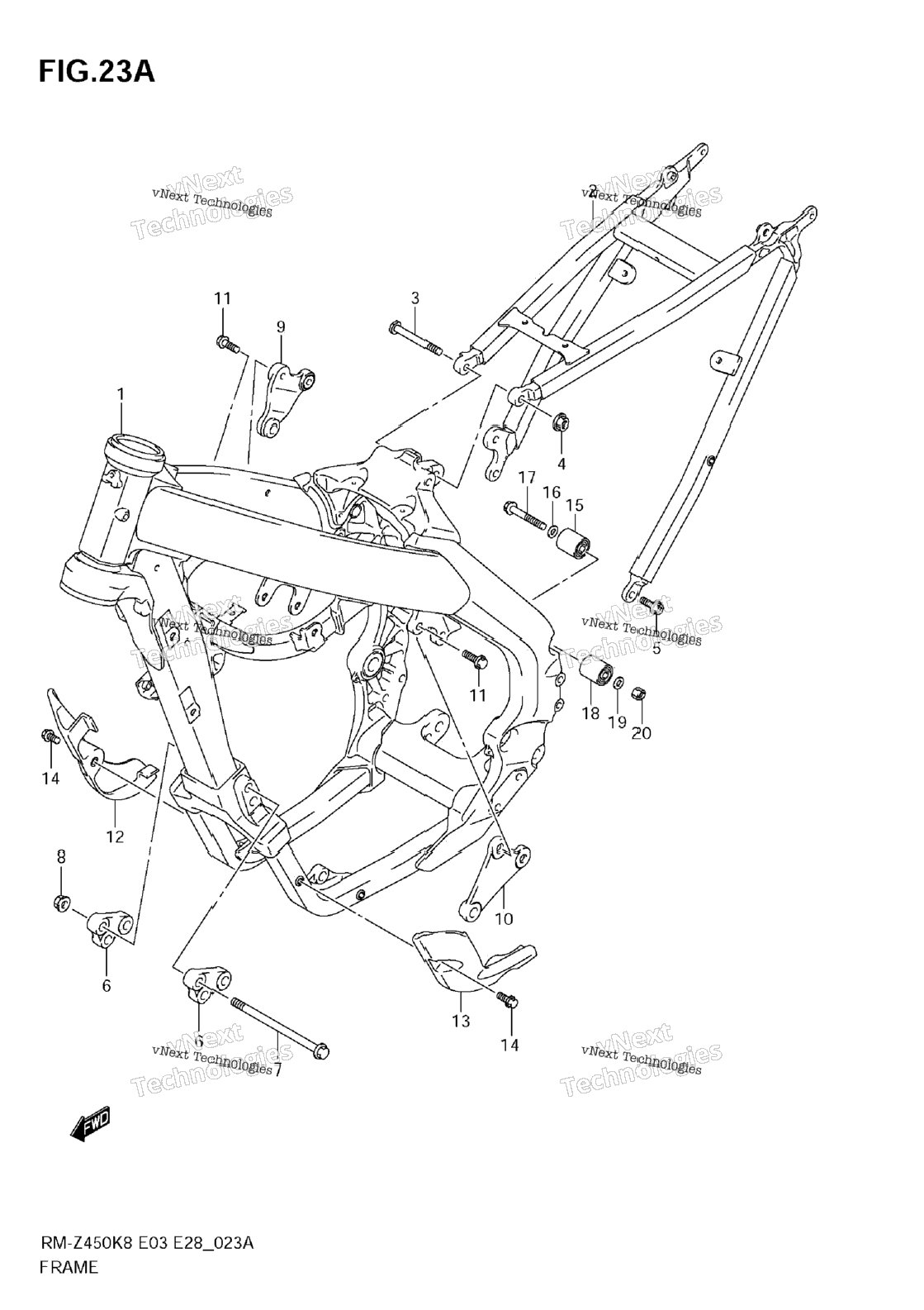 Frame (Rm-Z450 L0)