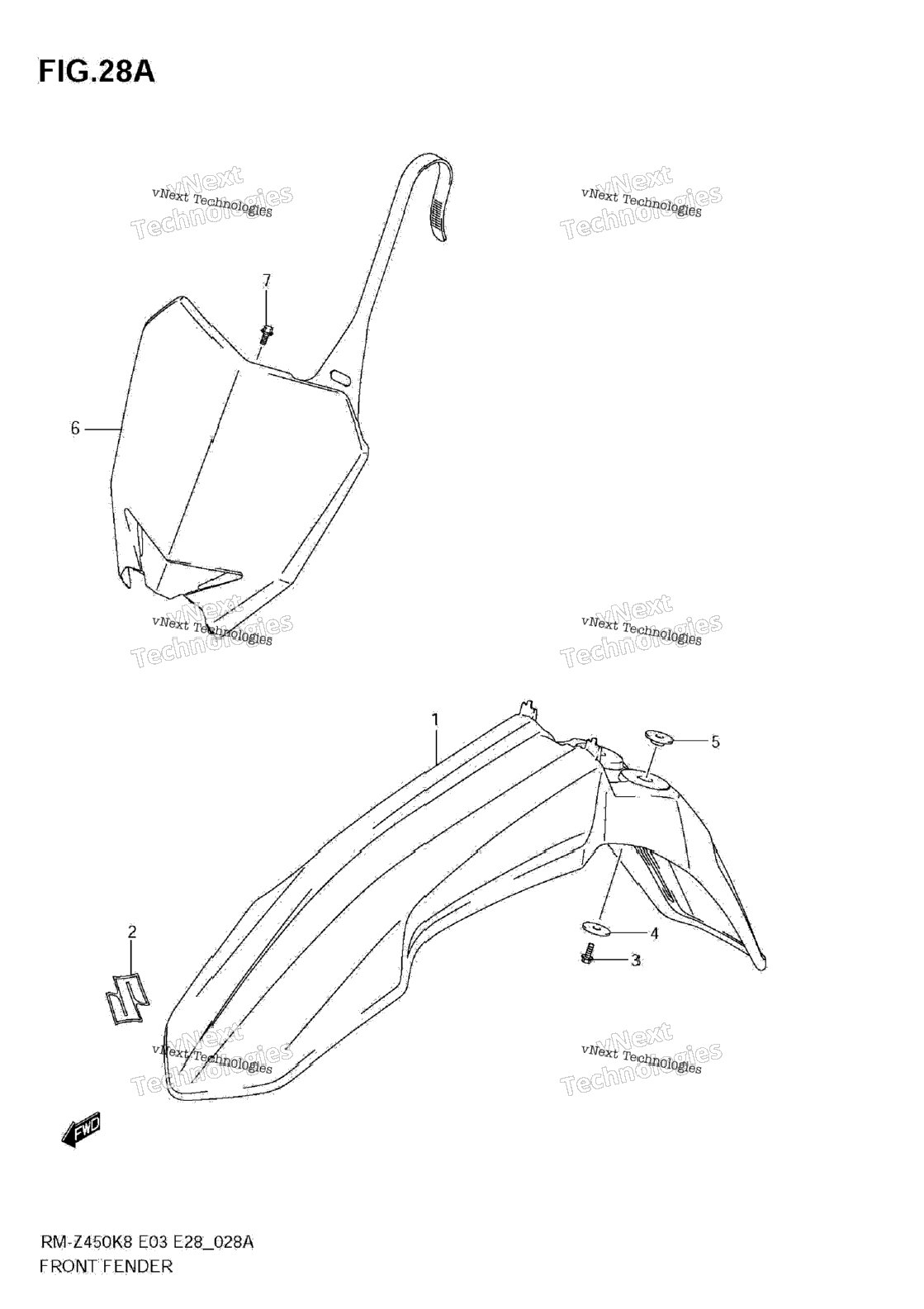 Front Fender (Rm-Z450 L1)