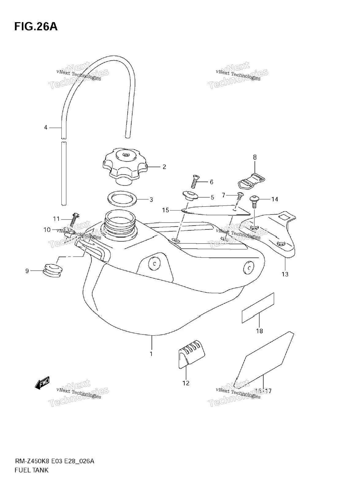 Fuel Tank (Rm-Z450 L1)