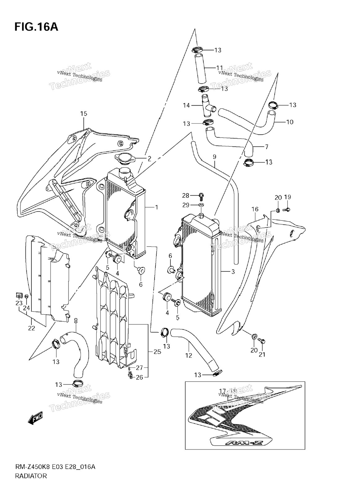 Radiator (Rm-Z450 L0)