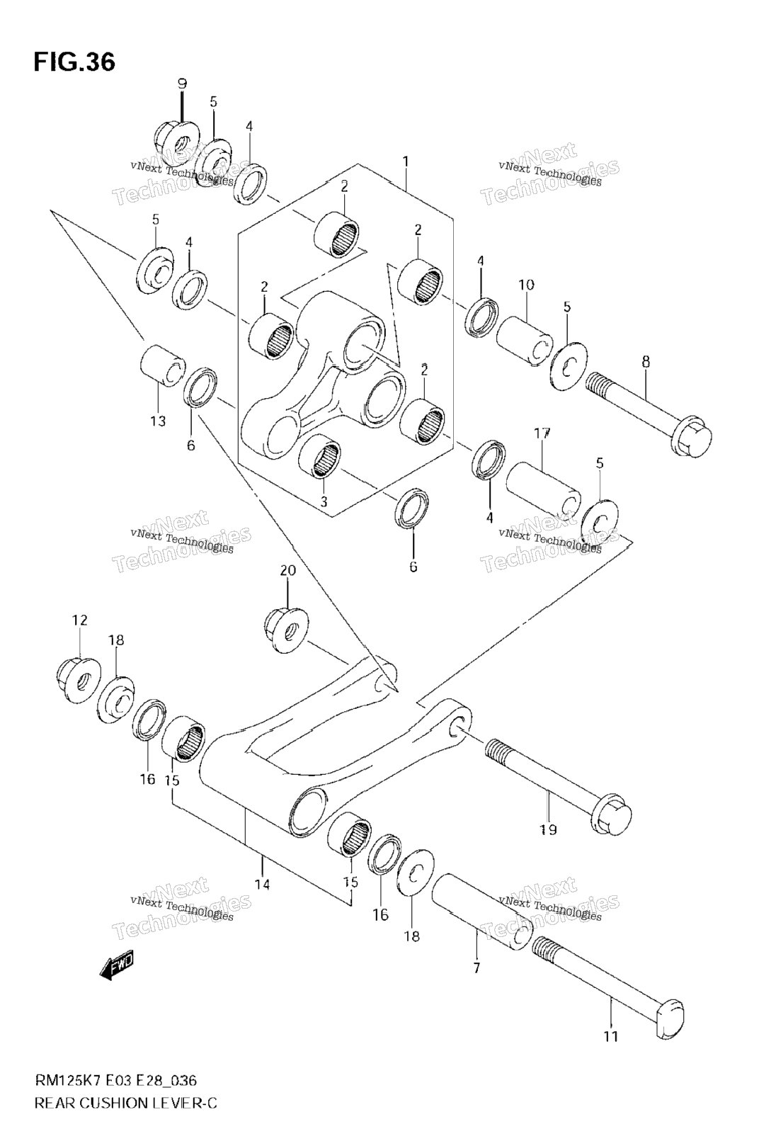 Rear Cushion Lever