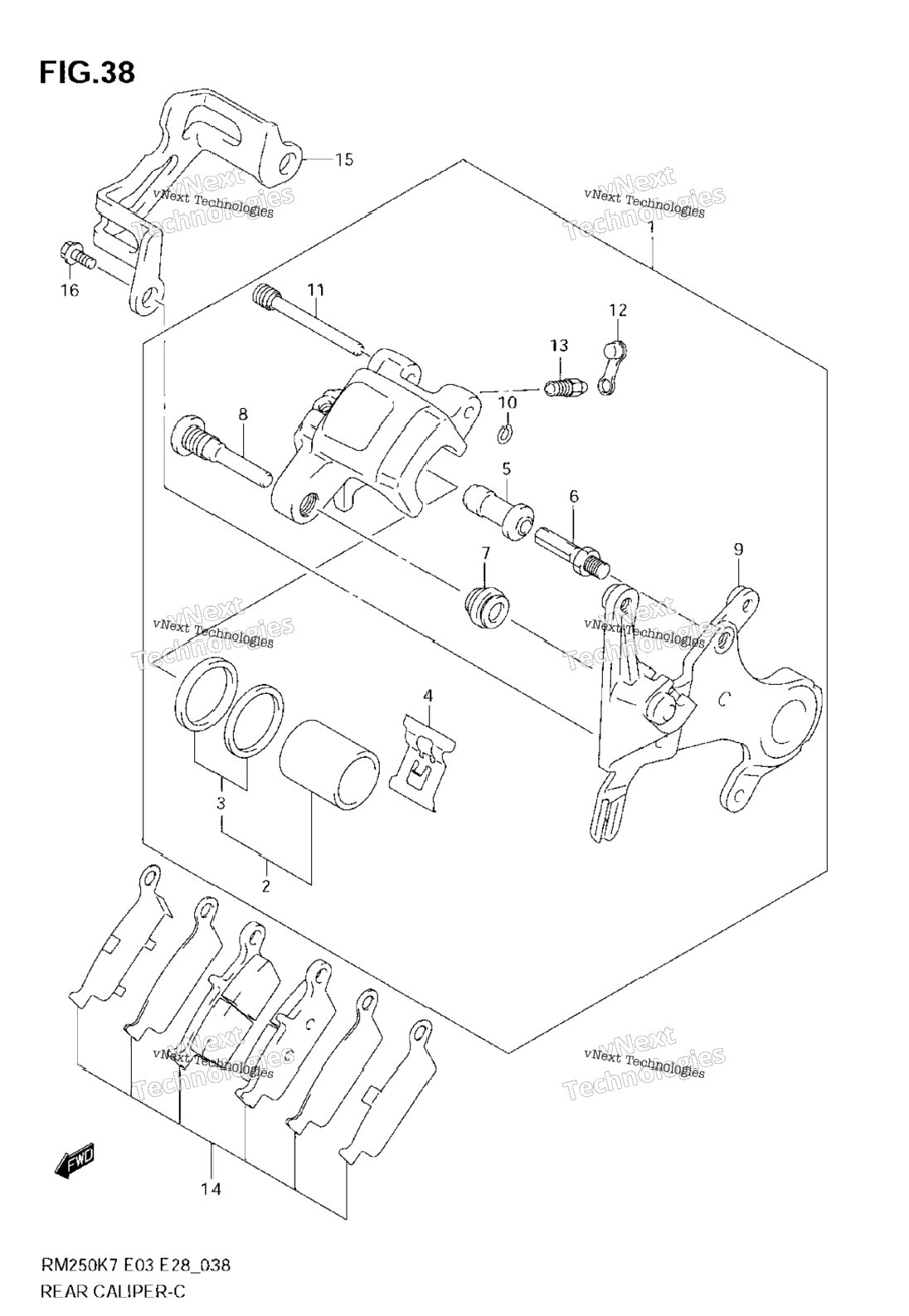 Нажмите для увеличения Rear Caliper