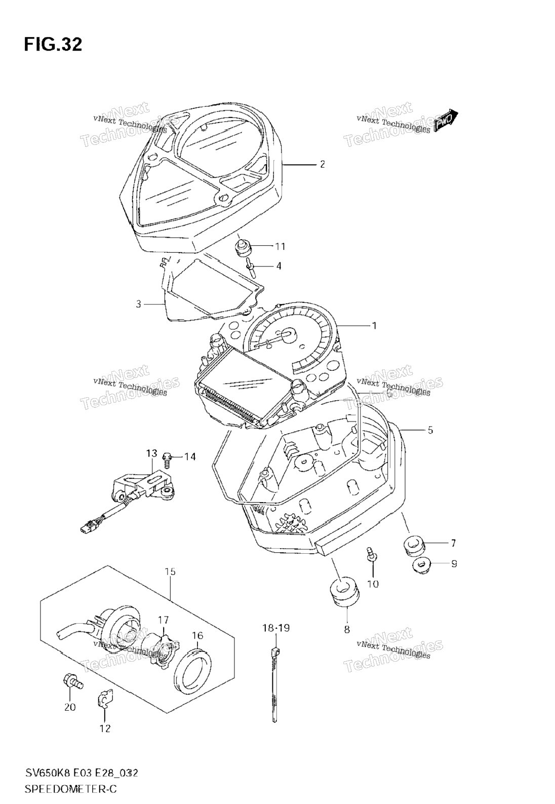 Нажмите для увеличения Speedometer (Sv650sk8)