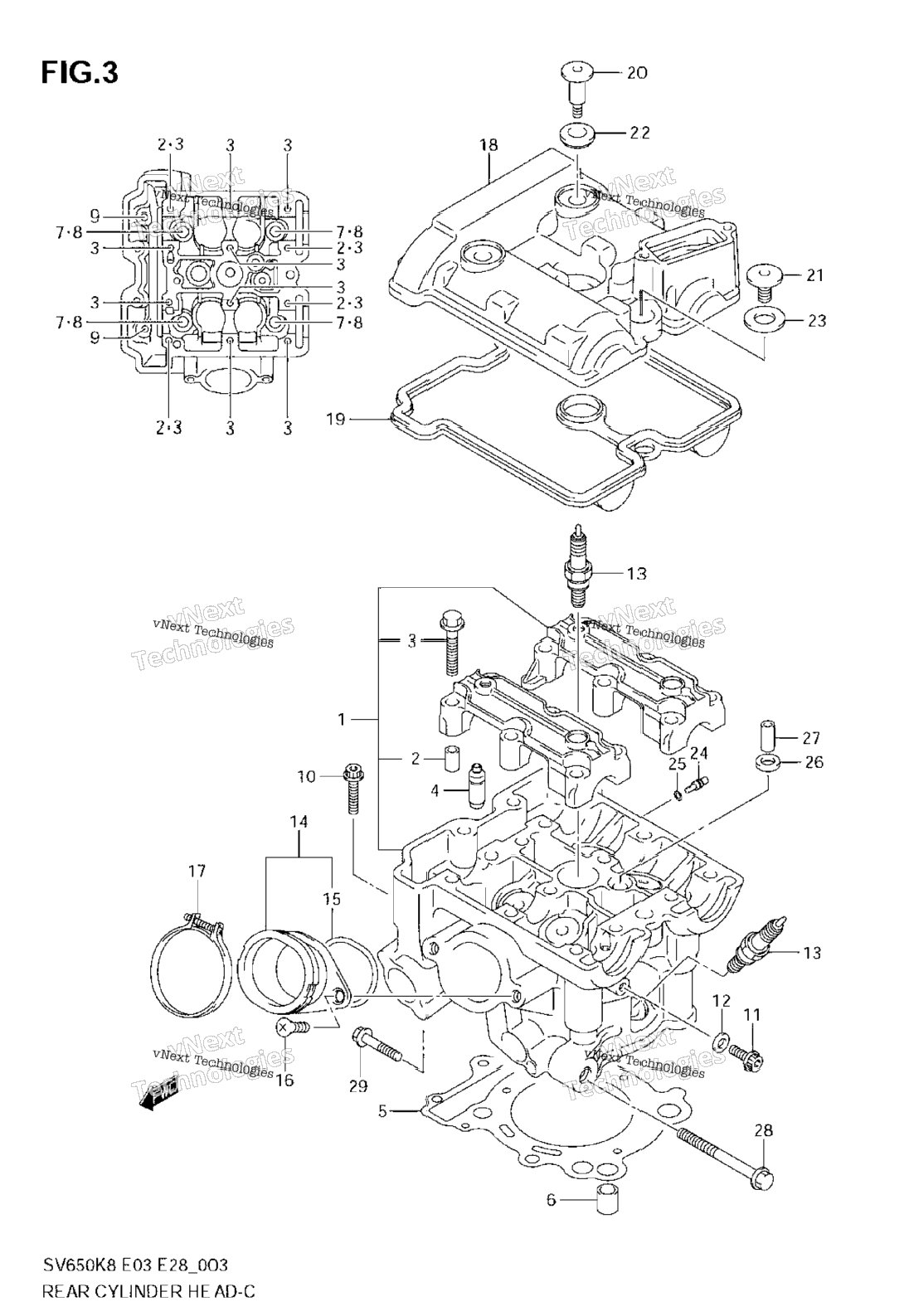 Rear Cylinder Head