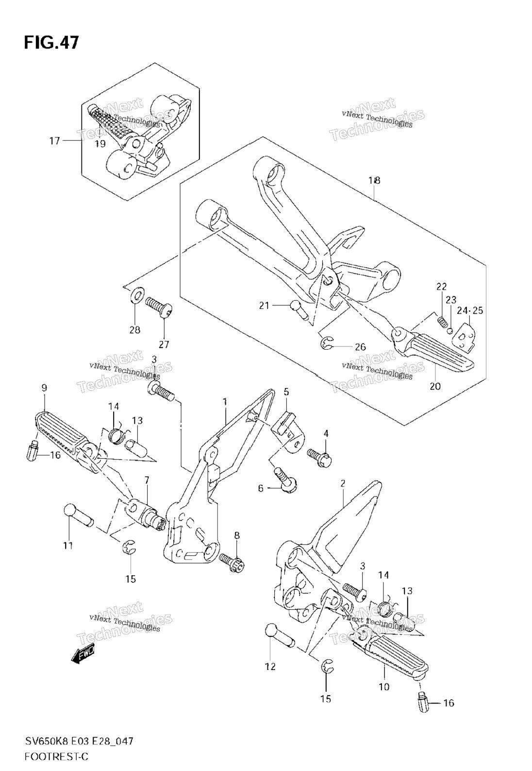 Нажмите для увеличения Footrest