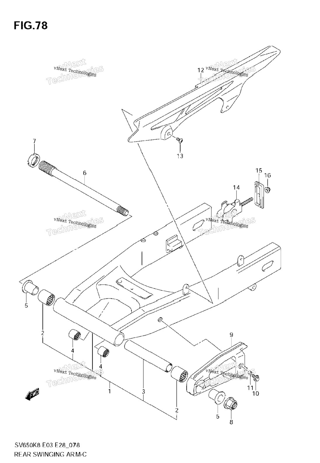 Rear Swinging Arm