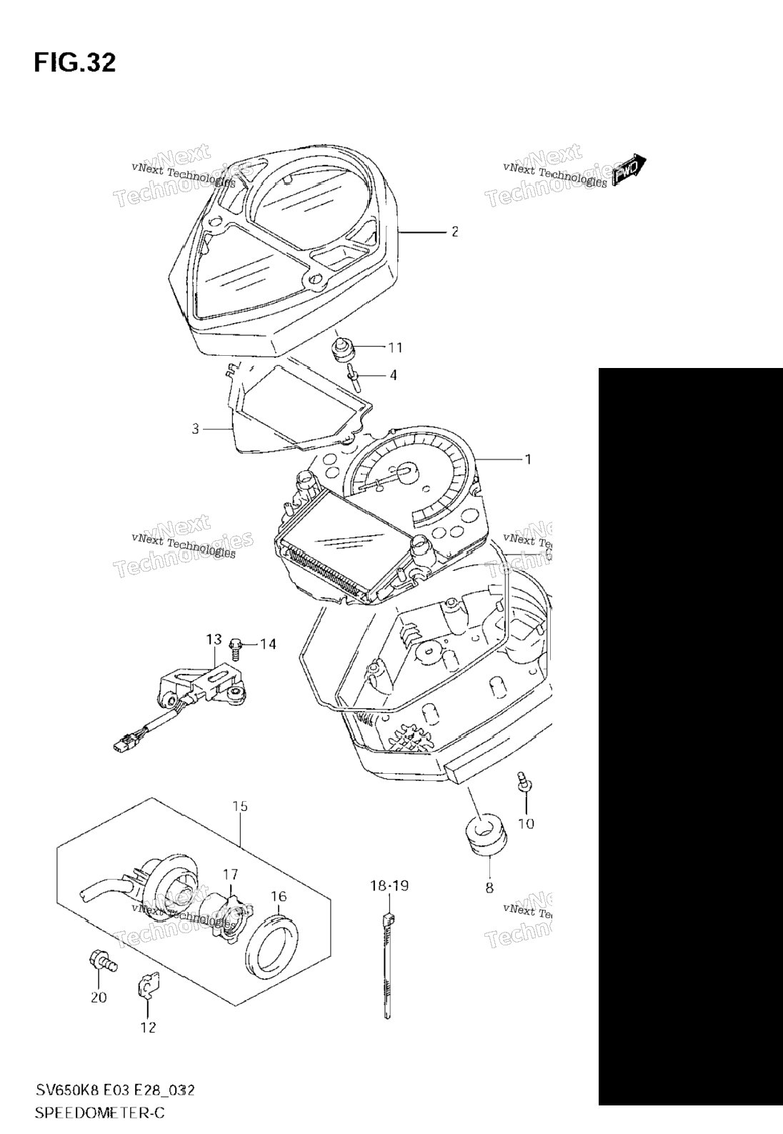 Нажмите для увеличения Speedometer (Sv650sk8)