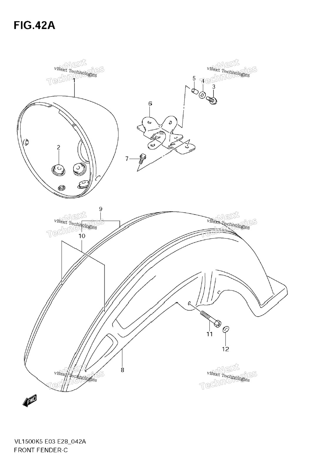 Front Fender (Model K7)