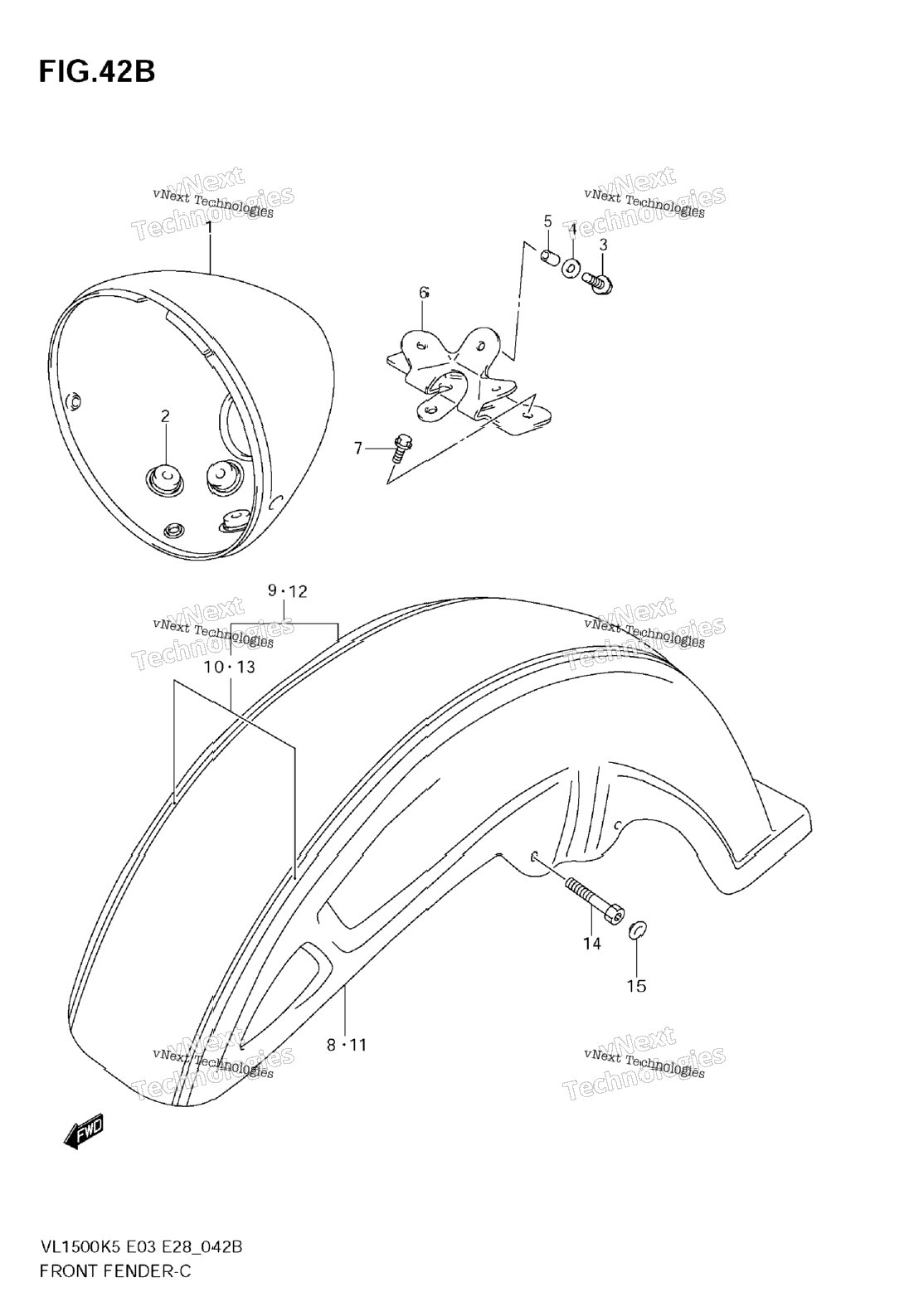 Front Fender (Model K8)