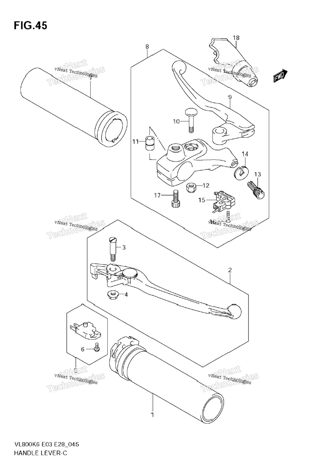 Handle Lever (Model K6)