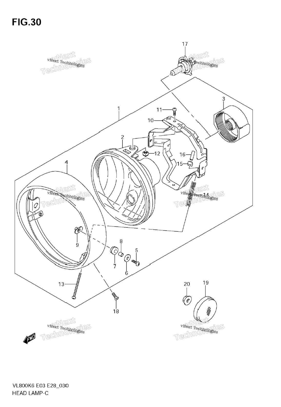 Нажмите для увеличения Headlamp Assy
