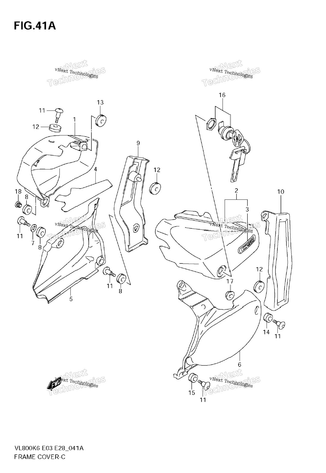 Frame Cover (Vl800ck6)