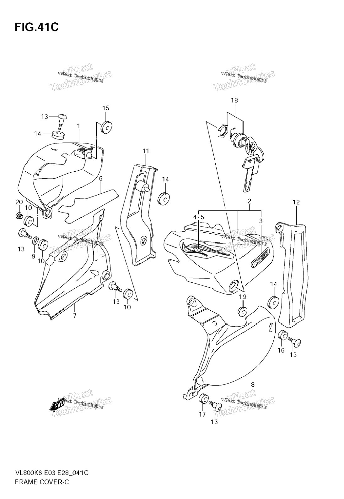 Frame Cover (Vl800ck7)