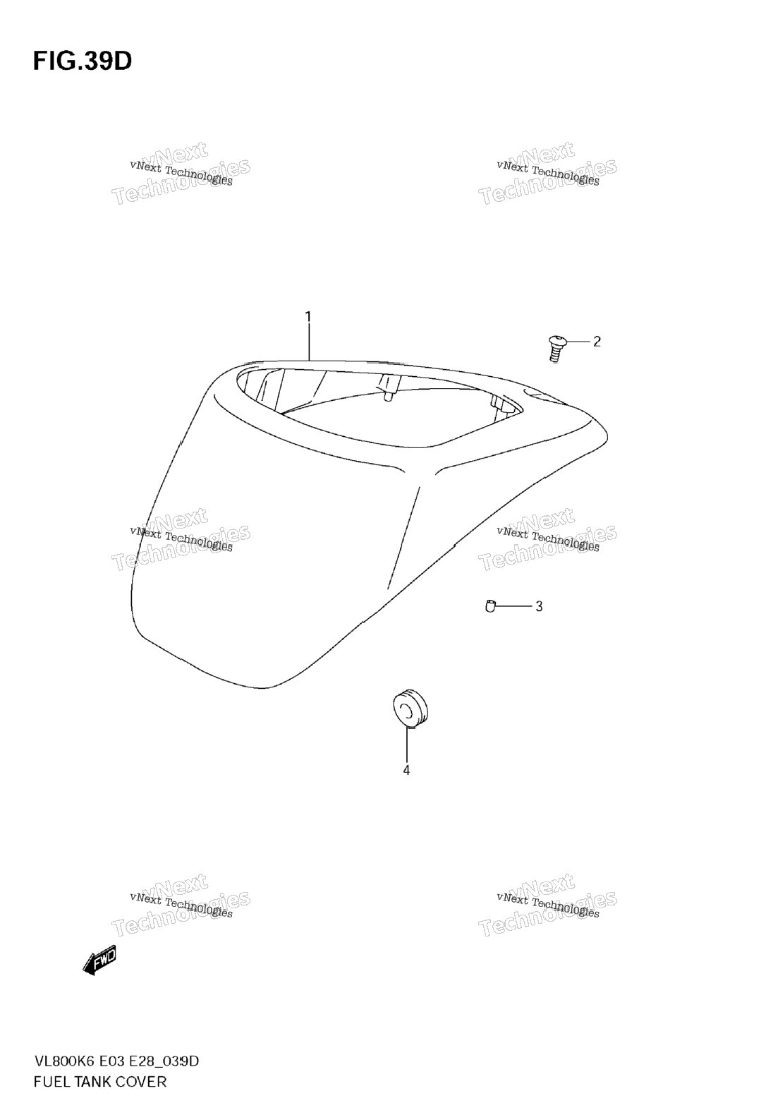 Fuel Tank Cover (Model K9)