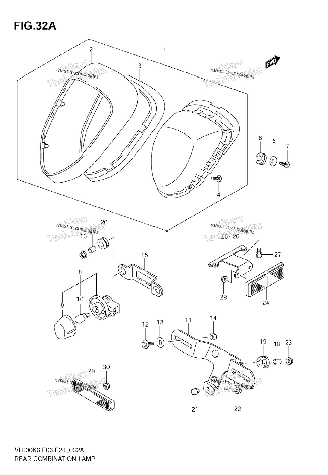 Rear Combination Lamp (Model K9)