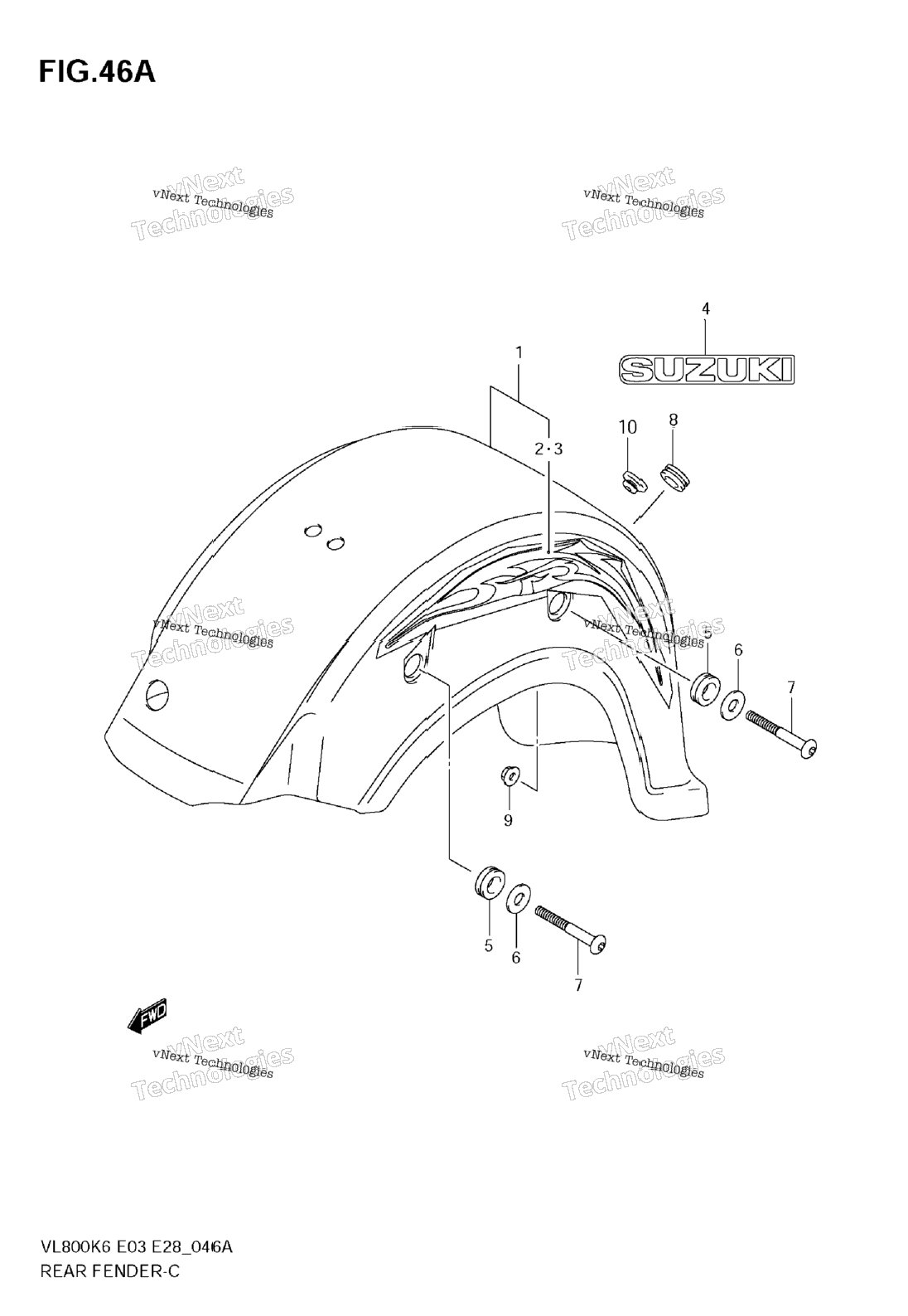 Rear Fender (Vl800ck7)