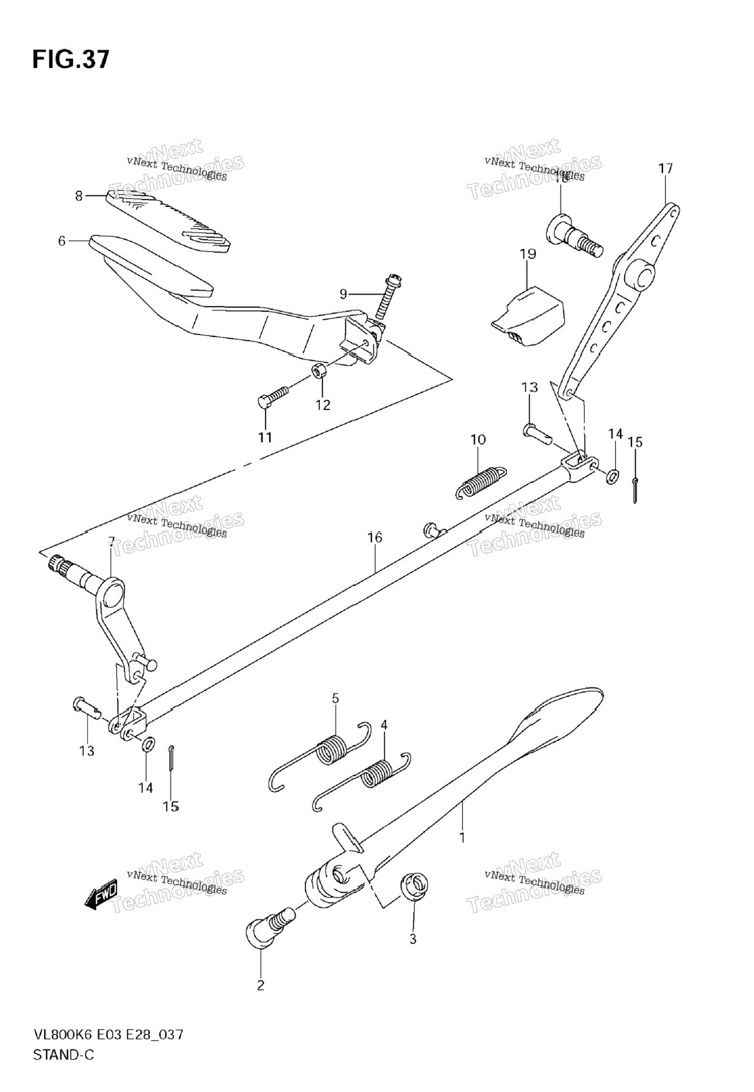 Stand - Rear Brake