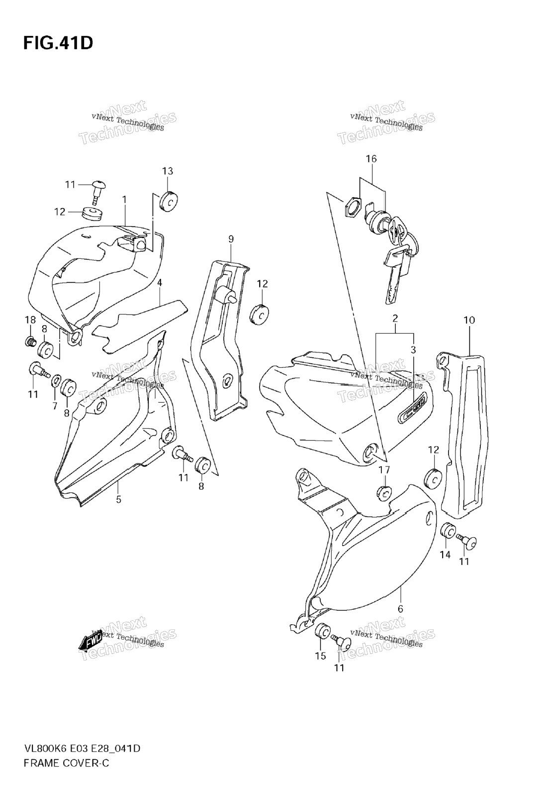 Нажмите для увеличения Frame Cover (Model K8)