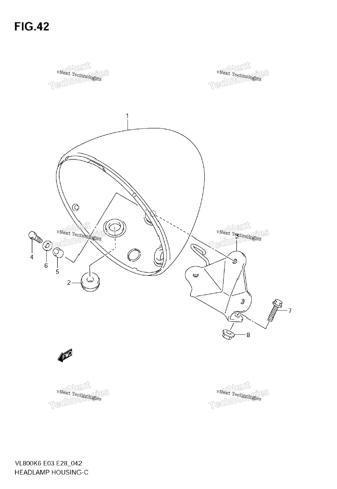 Нажмите для увеличения Headlamp Housing