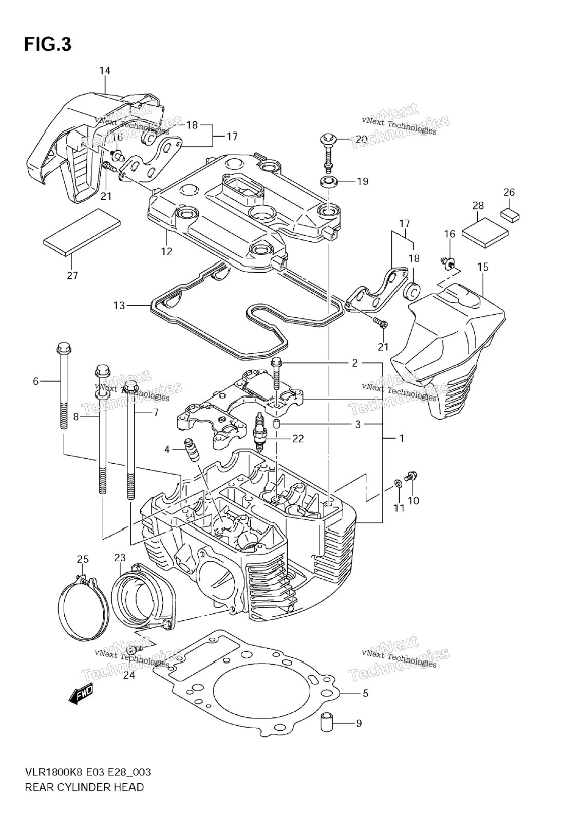 Rear Cylinder Head