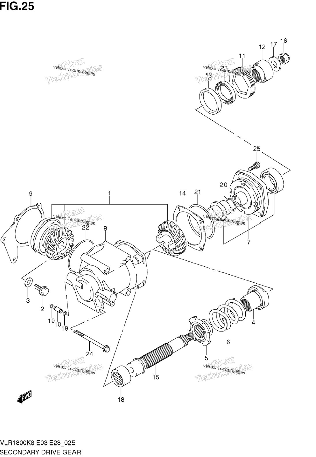 Нажмите для увеличения Secondary Drive Gear