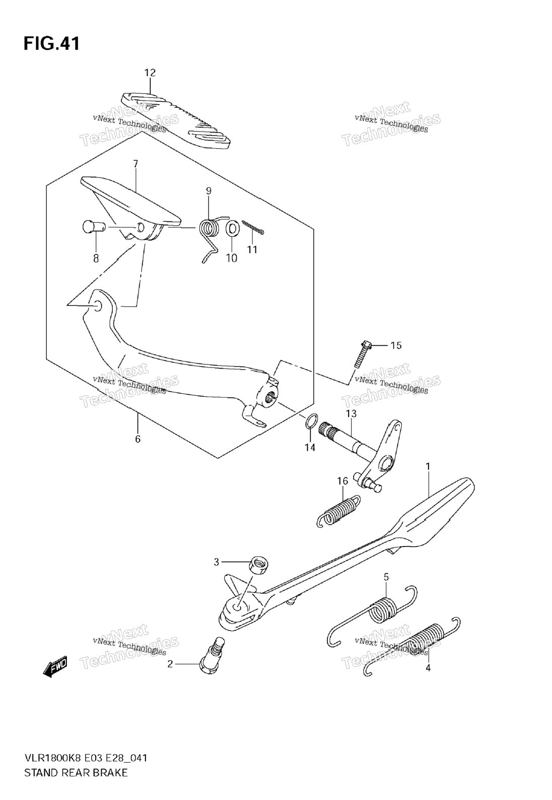 Stand-Rear Brake