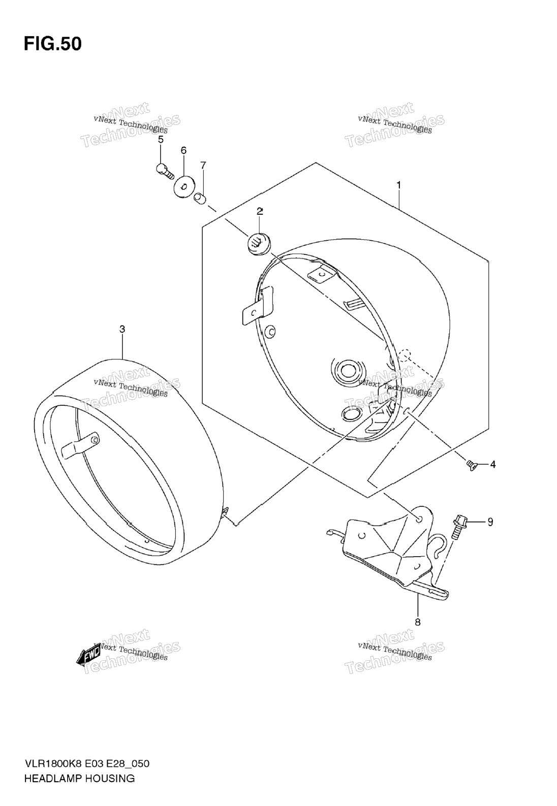 Нажмите для увеличения Headlamp Housing