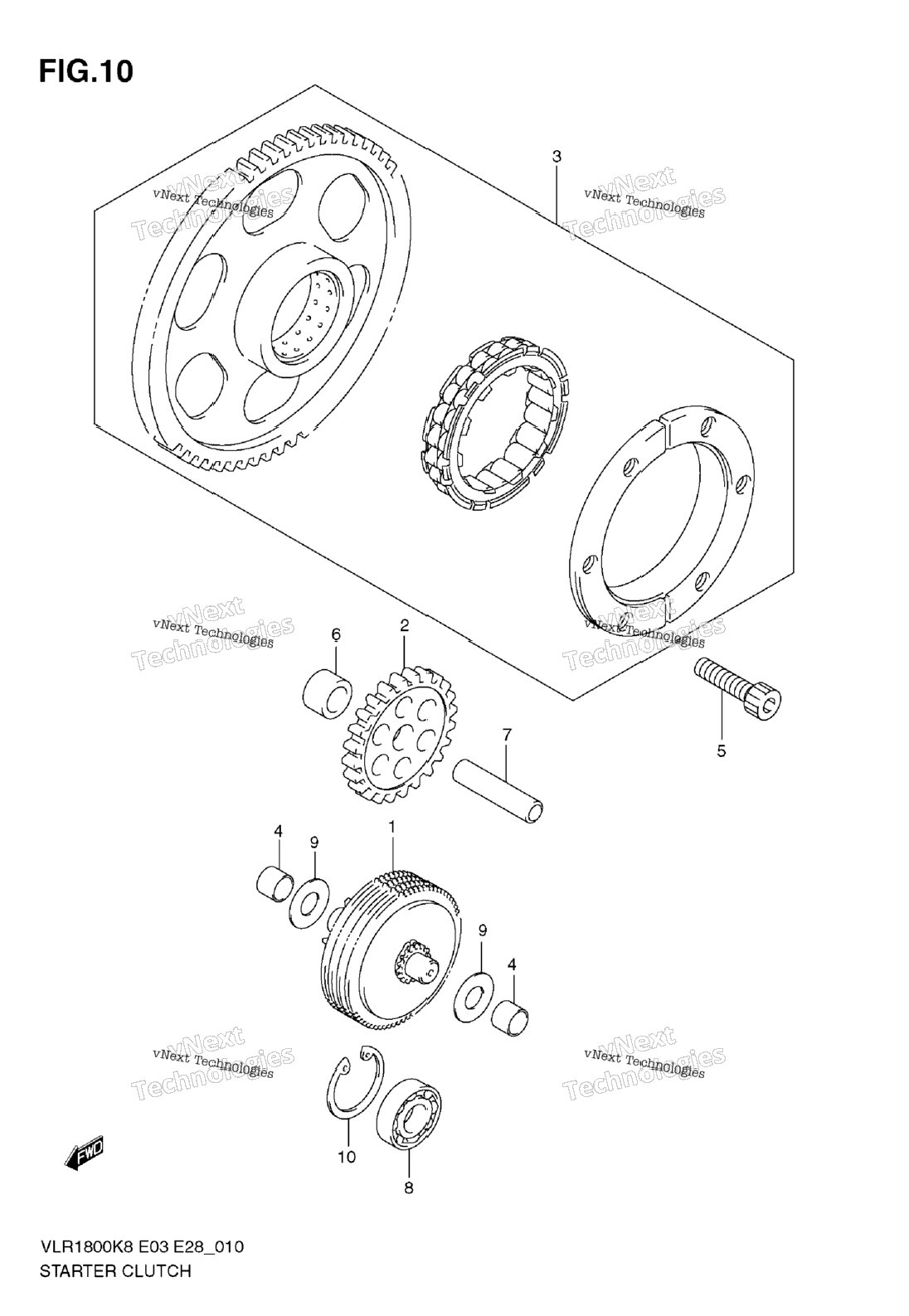 Нажмите для увеличения Starter Clutch