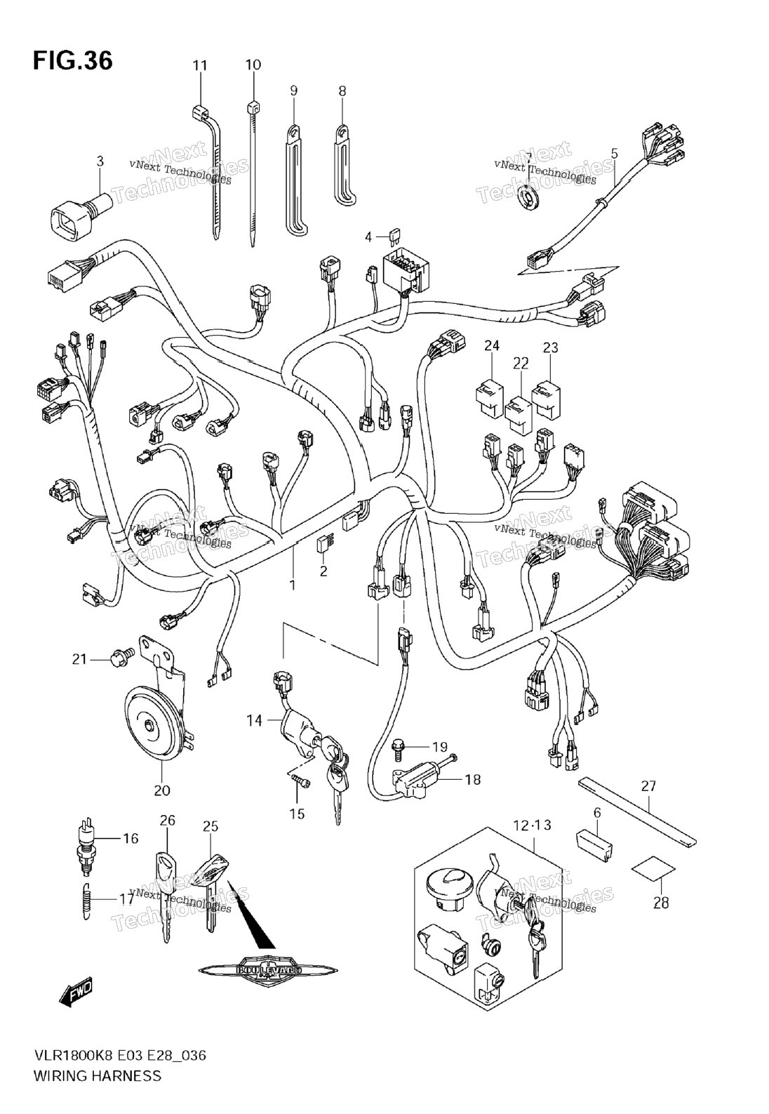 Нажмите для увеличения Wiring Harness