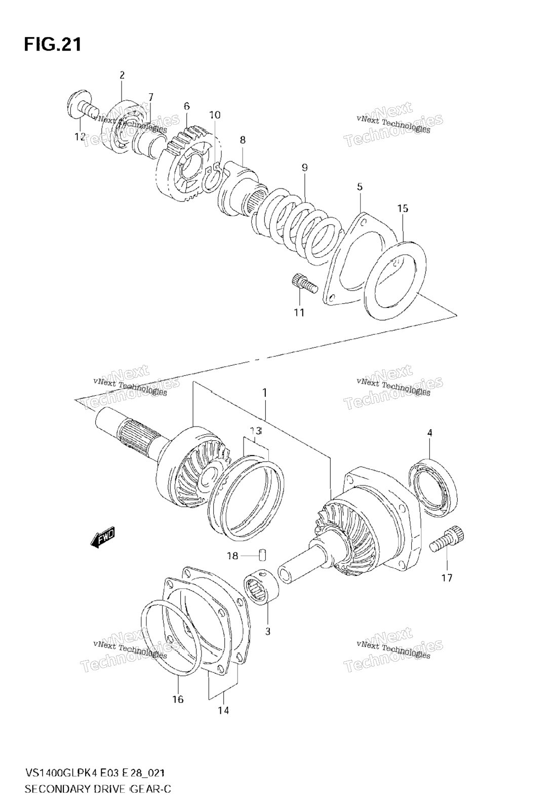 Secondary Drive Gear