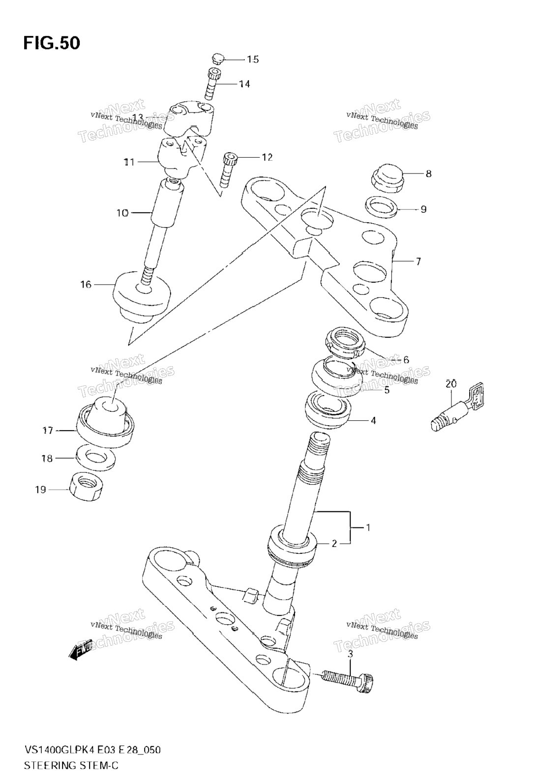 Steering Stem (Model K4)