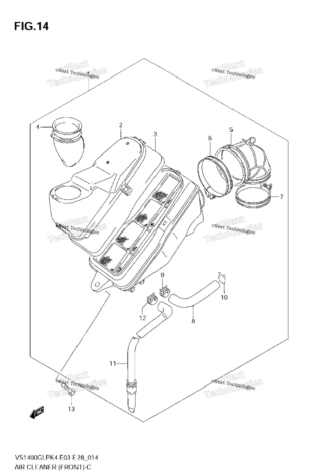 Нажмите для увеличения Air Cleaner (Front)