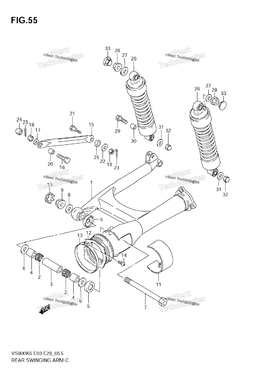 Rear Swinging Arm