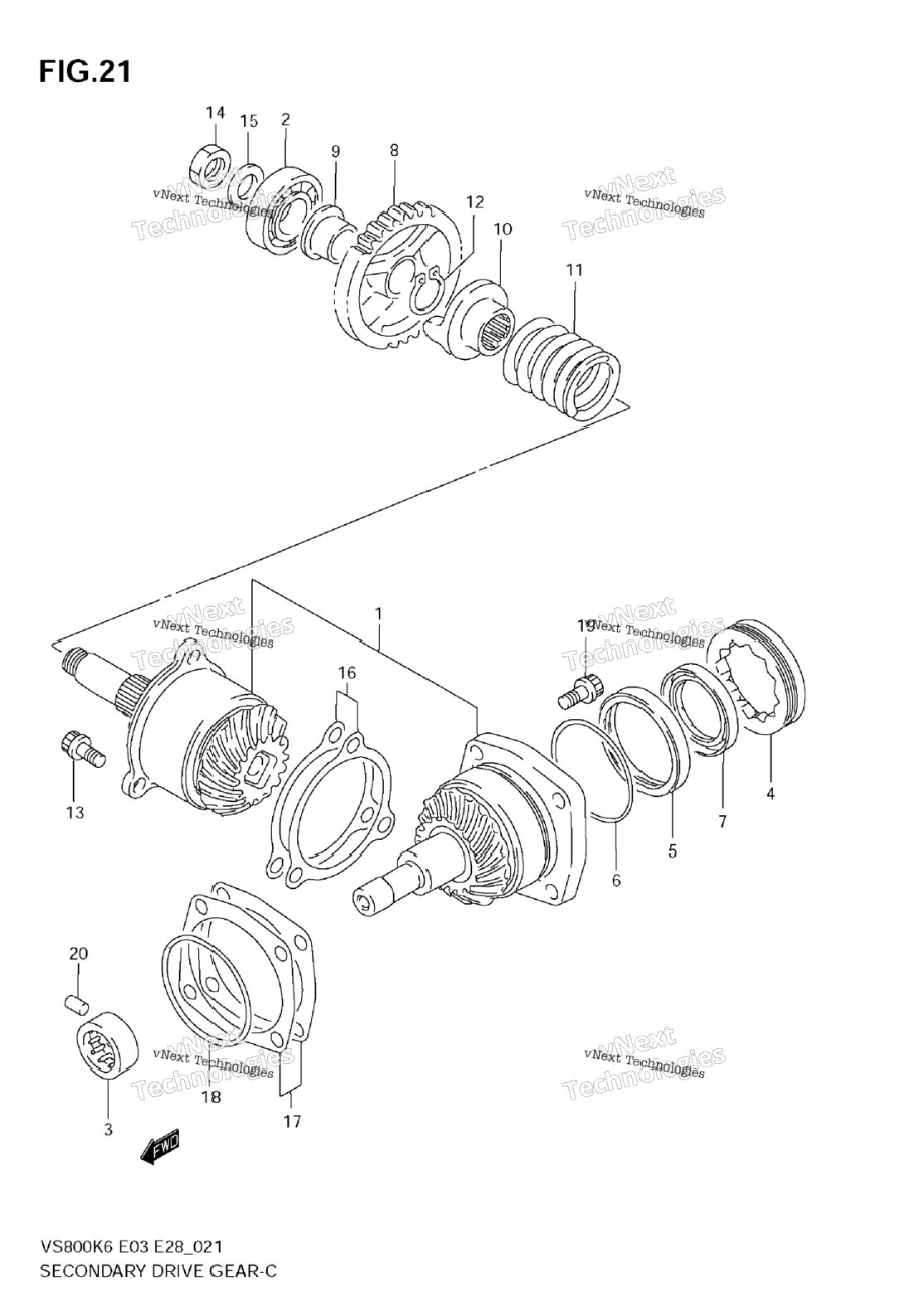 Secondary Drive Gear