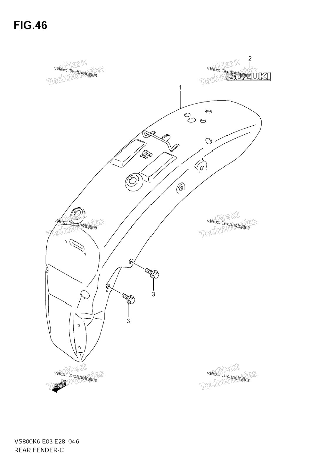 Нажмите для увеличения Rear Fender
