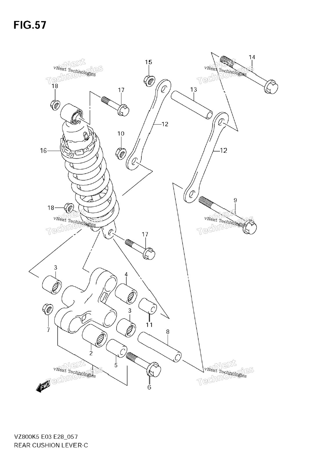 Rear Cushion Lever
