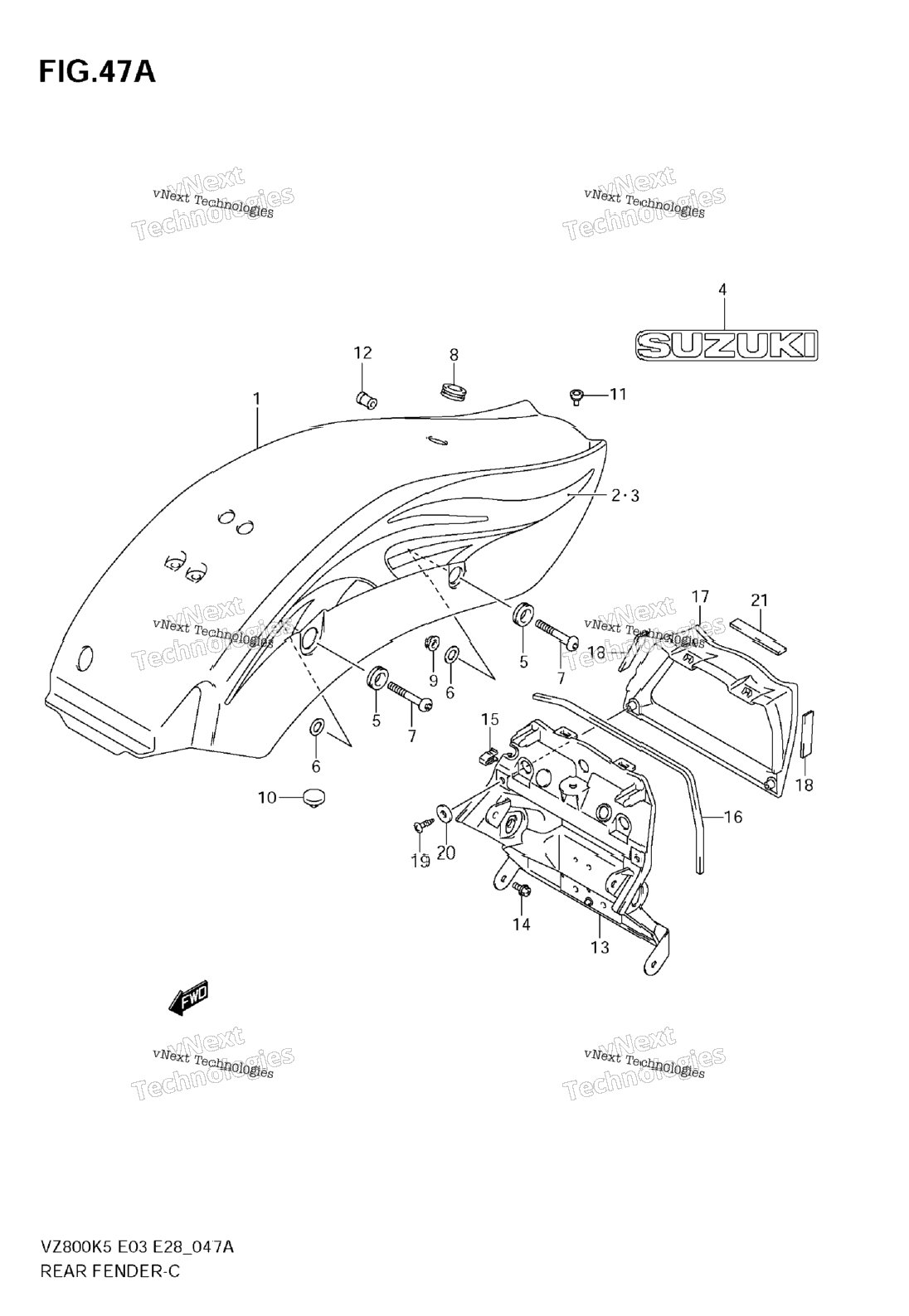 Rear Fender (Vz800zk7)