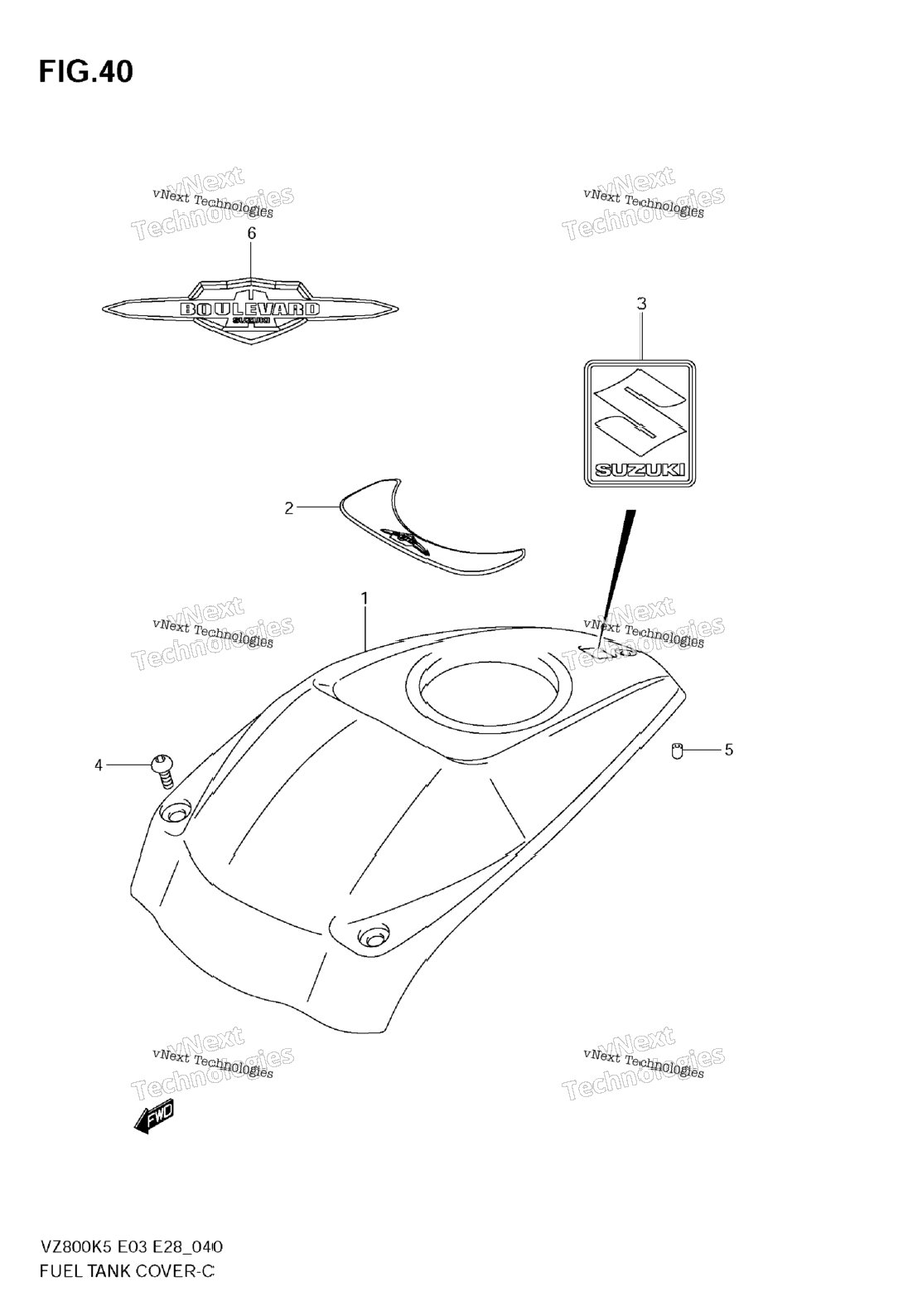 Нажмите для увеличения Fuel Tank Cover
