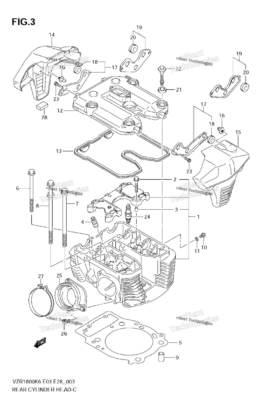 Rear Cylinder Head