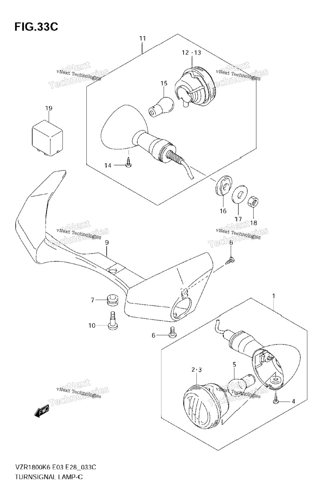 Нажмите для увеличения Turnsignal Lamp (Vzr1800zk8)
