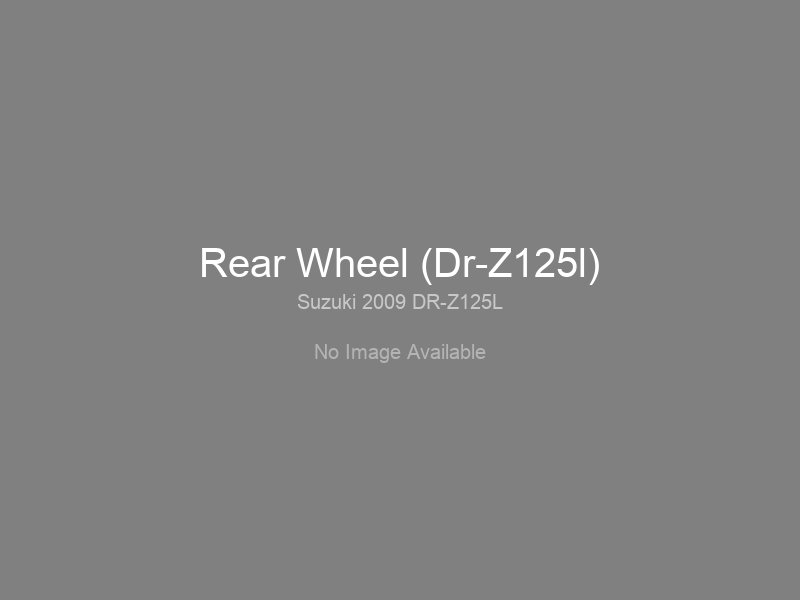 Rear Wheel (Dr-Z125l)
