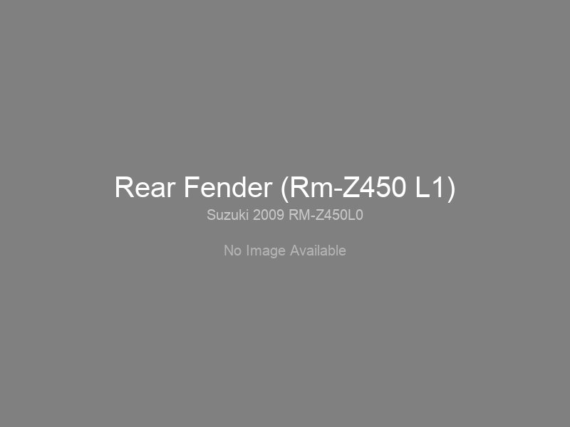 Rear Fender (Rm-Z450 L1)