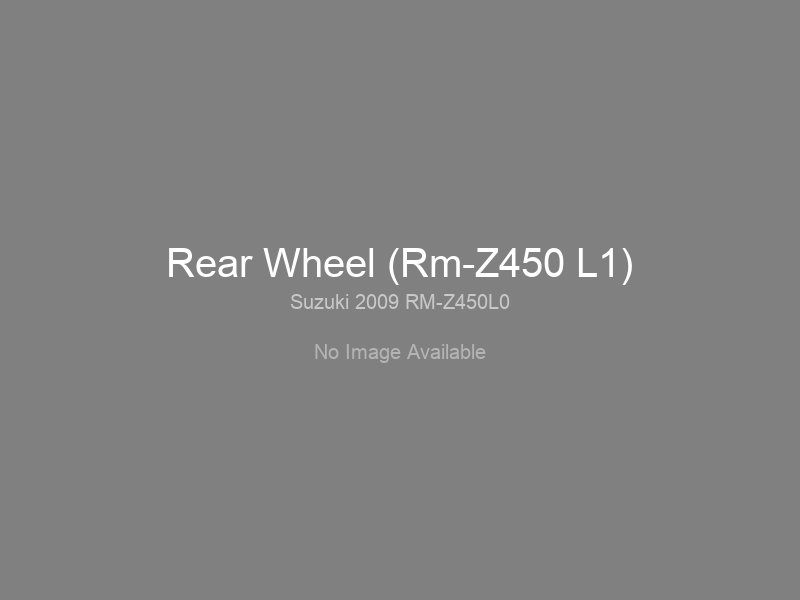 Rear Wheel (Rm-Z450 L1)